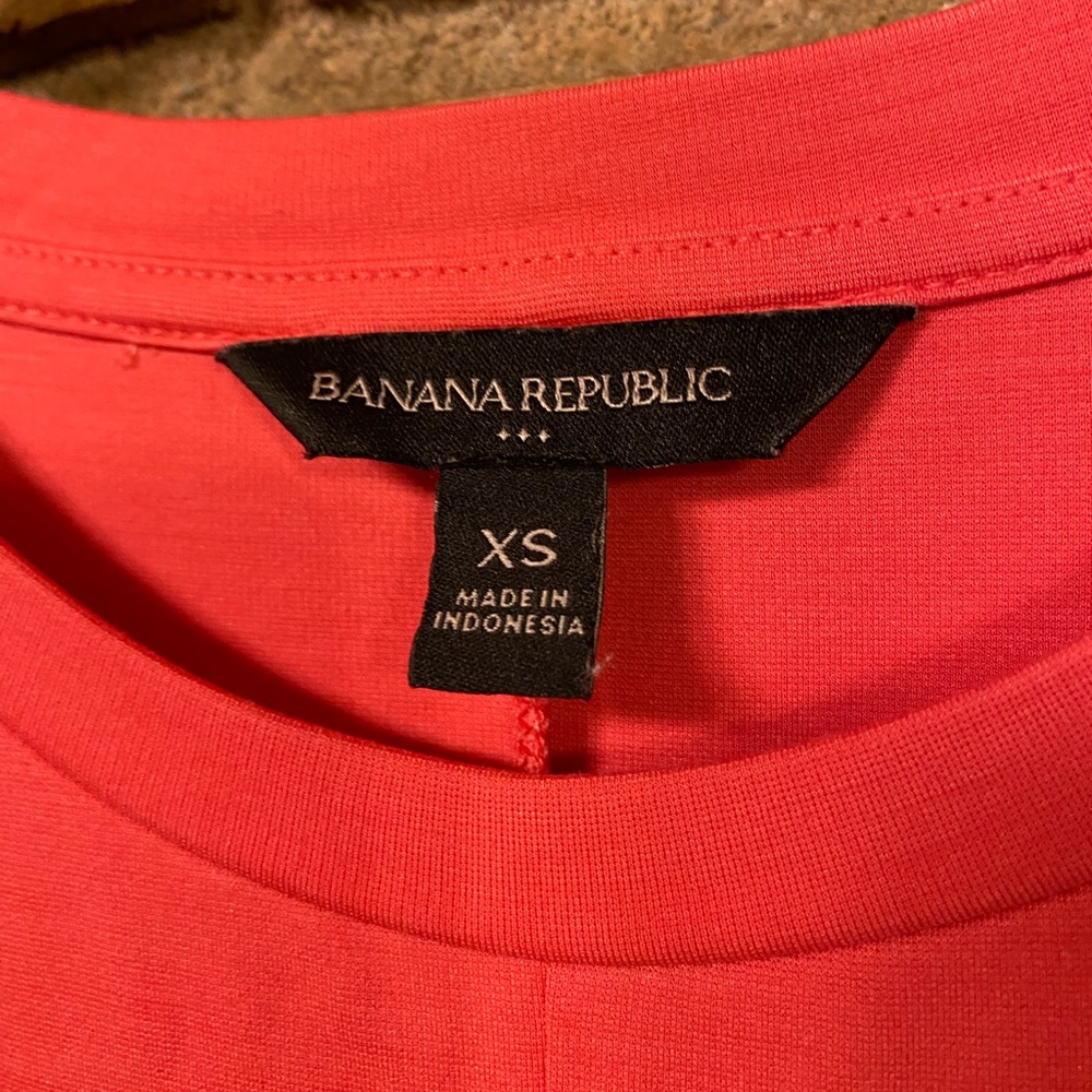 NWOT Banana Republic coral crossbody sachet wrap dress size XS - Picture 2 of 5